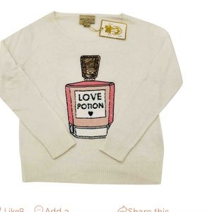 Wildfox Love Potion #9 Sweater Sz M NWOT